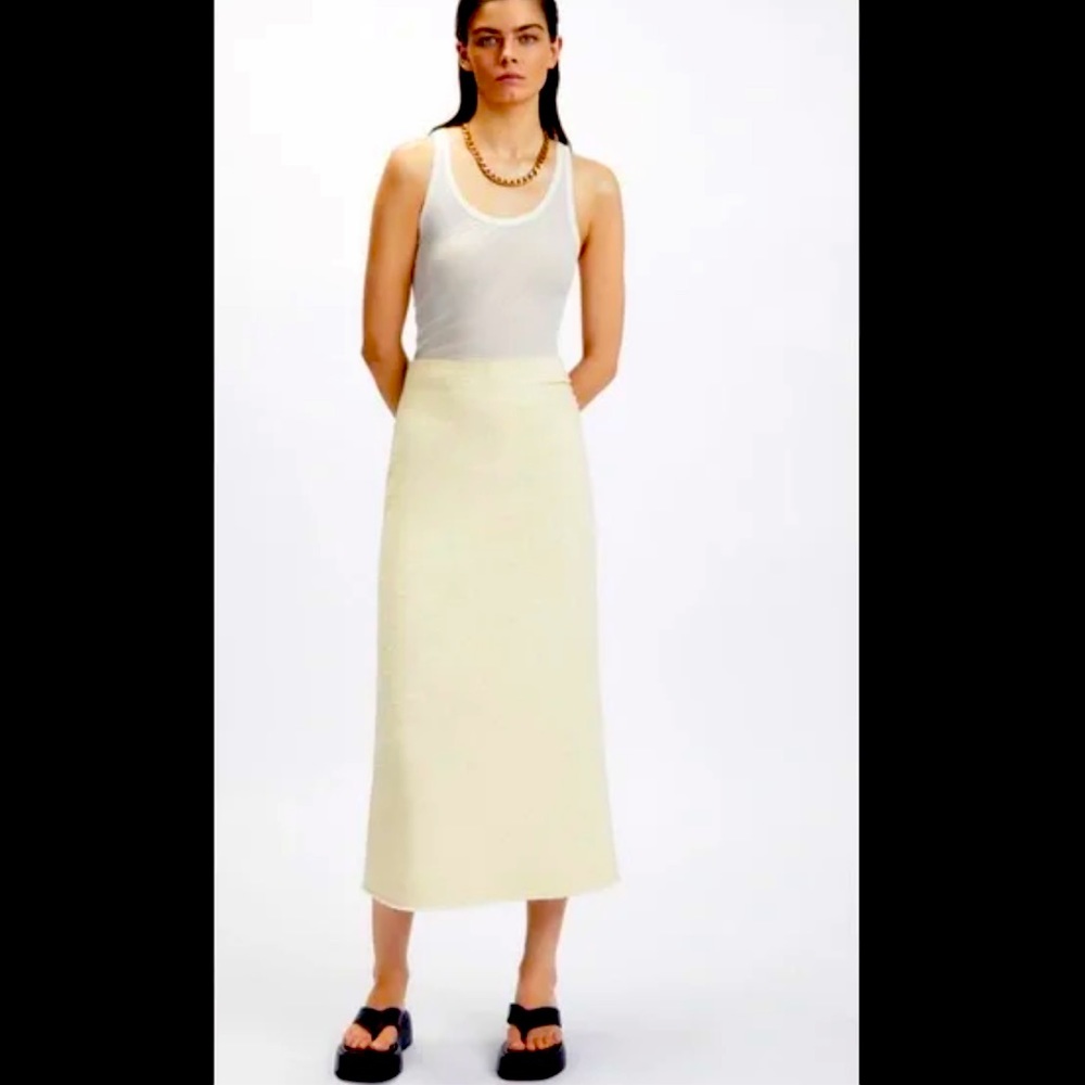 Frayed texturized Zara skirt